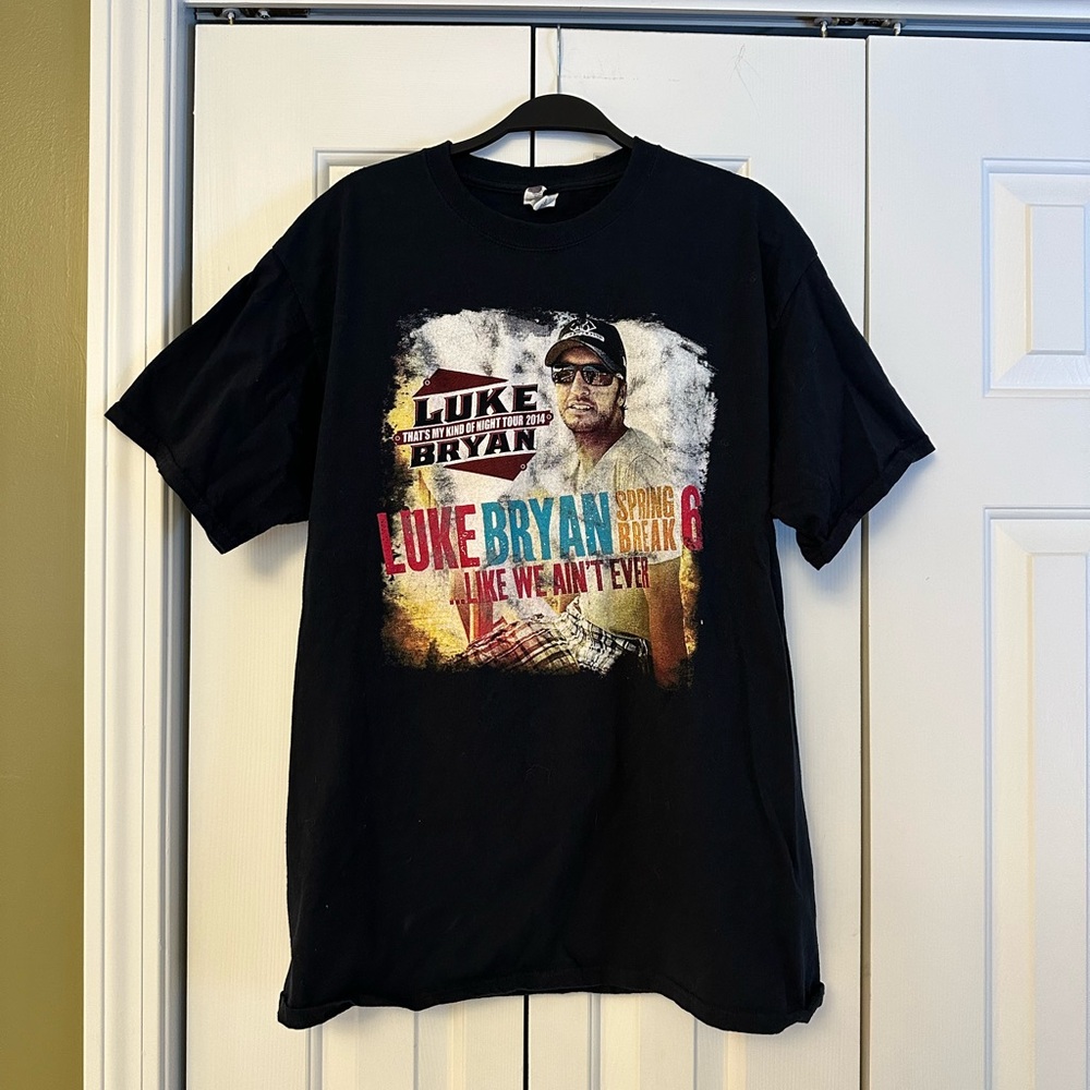 Vintage 2014 Luke Bryan Concert T-Shirt Mens (M)